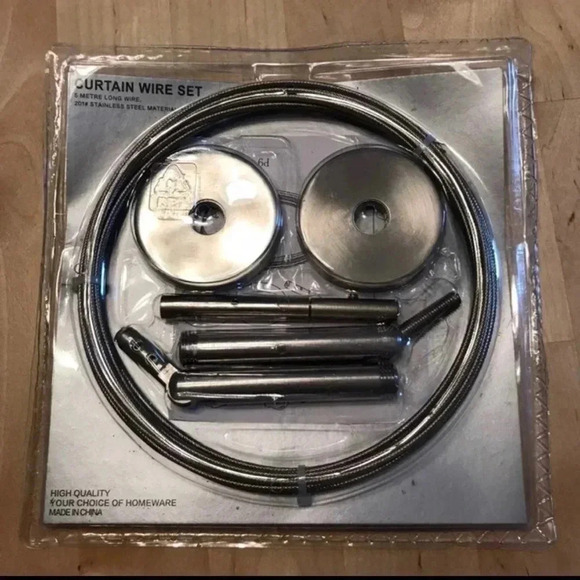 Curtain Wire Hanger and Clip Set NEW - Picture 2 of 5